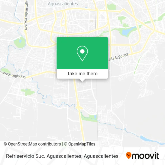 Refriservicio Suc. Aguascalientes map