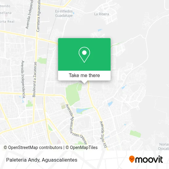 Paleteria Andy map