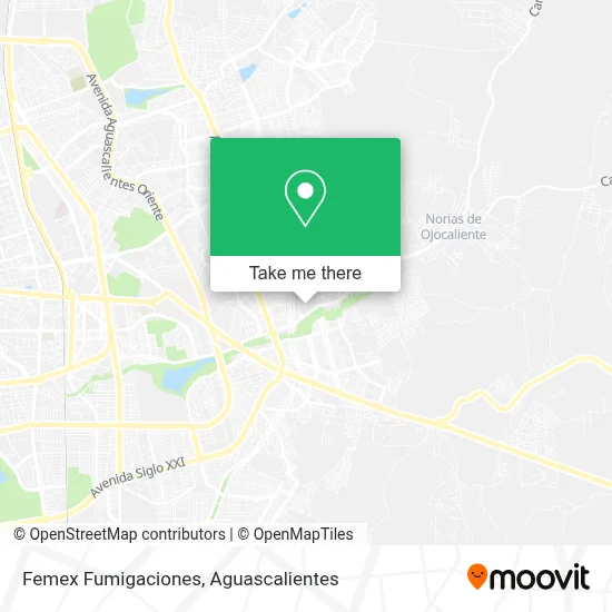 Femex Fumigaciones map
