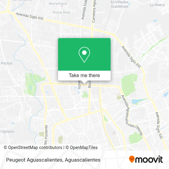 Peugeot Aguascalientes map