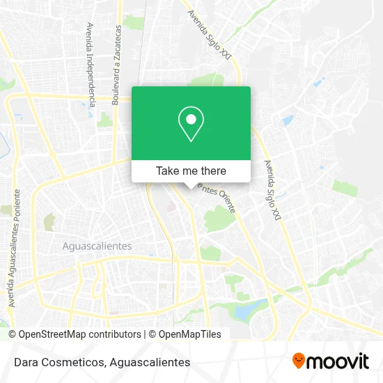 Dara Cosmeticos map