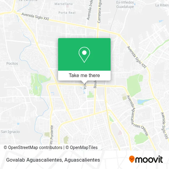 Govalab Aguascalientes map