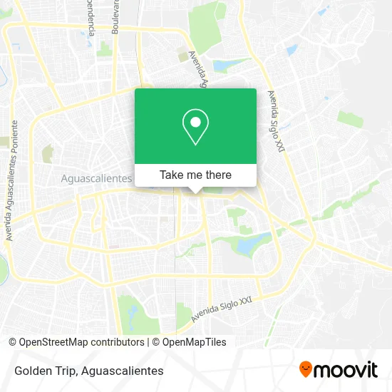 Golden Trip map