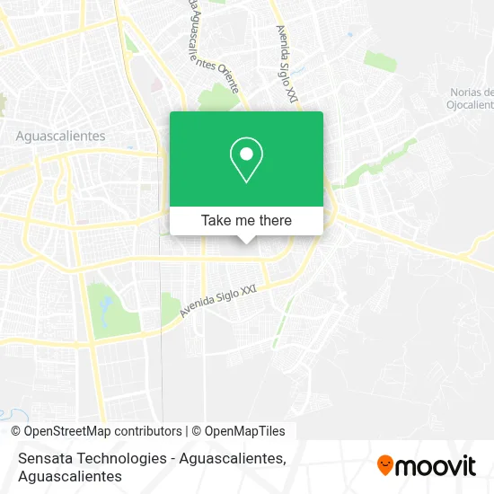 Sensata Technologies - Aguascalientes map
