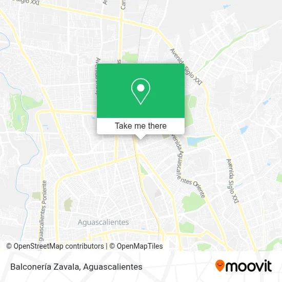 Balconería Zavala map