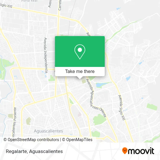 Regalarte map