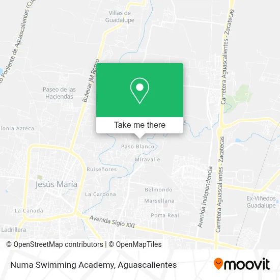 Numa Swimming Academy map