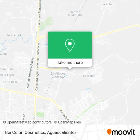 Bei Colori Cosmetics map