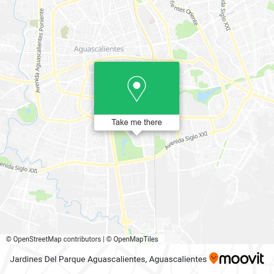 Jardines Del Parque Aguascalientes map