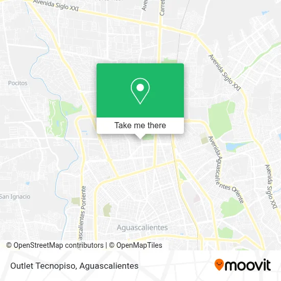 Outlet Tecnopiso map