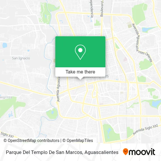 Parque Del Templo De San Marcos map