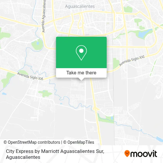 City Express by Marriott Aguascalientes Sur map