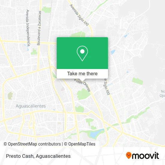Presto Cash map