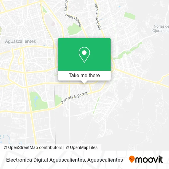 Electronica Digital Aguascalientes map