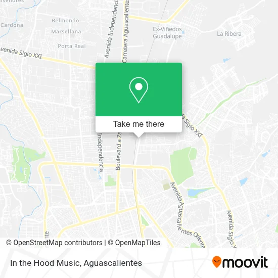 In the Hood Music map