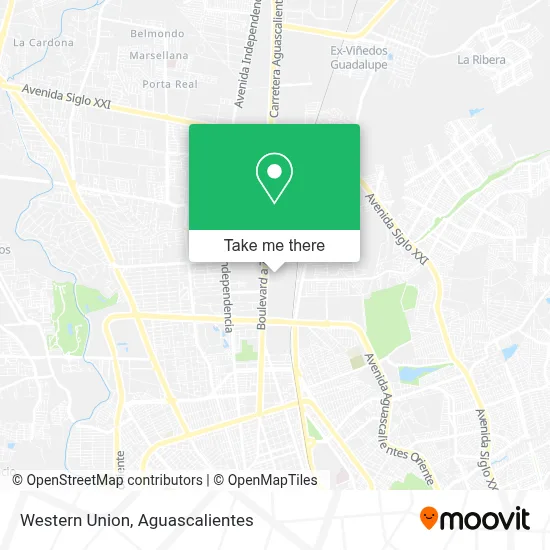 Western Union map
