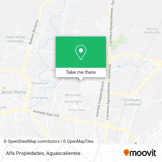 Alfa Propiedades map