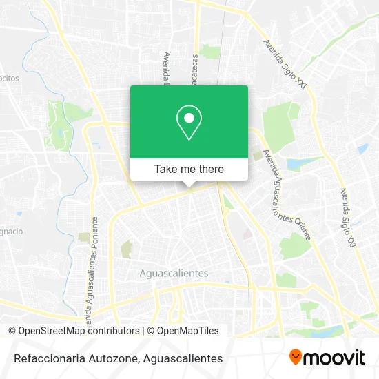 Refaccionaria Autozone map
