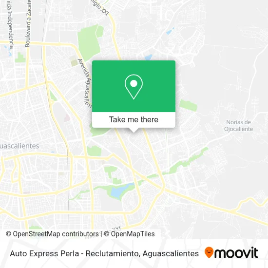 Auto Express Perla - Reclutamiento map