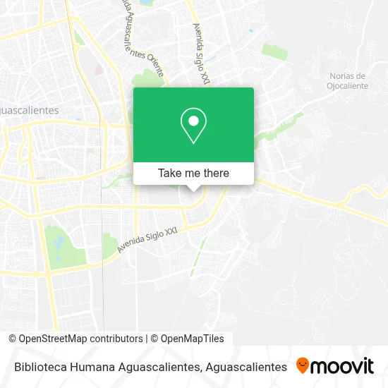 Biblioteca Humana Aguascalientes map