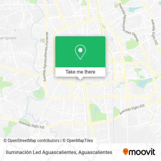 Iluminación Led Aguascalientes map