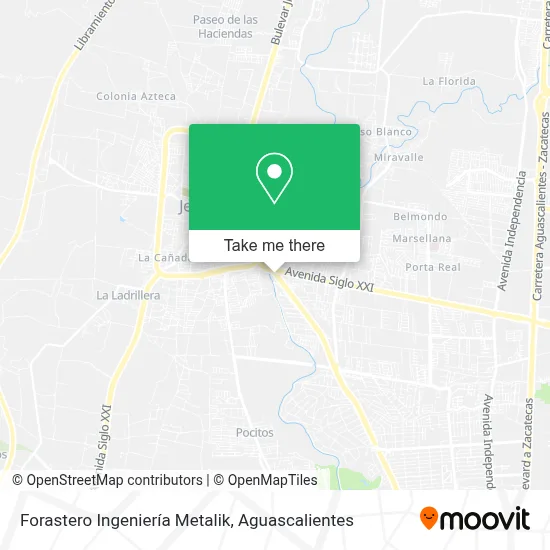 Forastero Ingeniería Metalik map