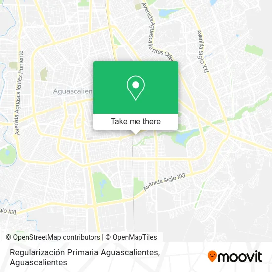 Regularización Primaria Aguascalientes map
