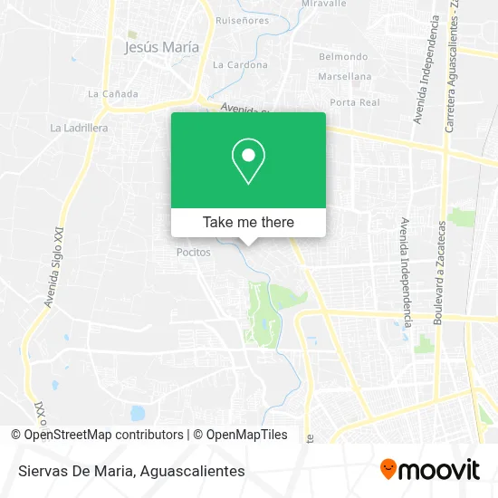 Siervas De Maria map