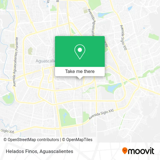 Helados Finos map