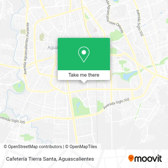 Cafetería Tierra Santa map