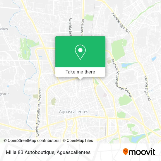 Milla 83 Autoboutique map