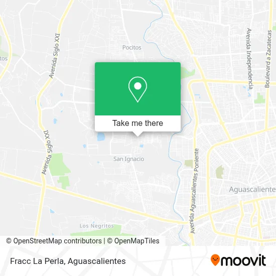 Fracc La Perla map