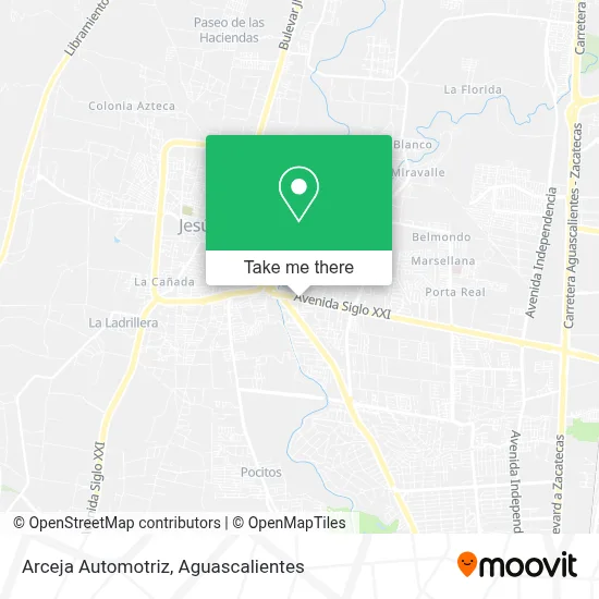 Arceja Automotriz map
