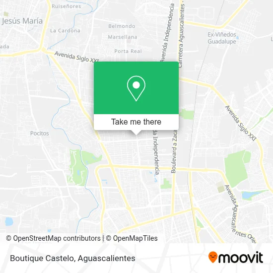 Boutique Castelo map