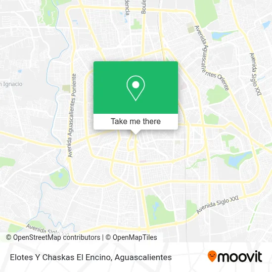 Elotes Y Chaskas El Encino map