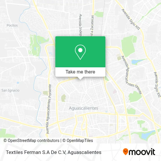 Textiles Ferman S.A De C.V map