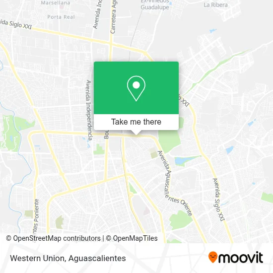 Western Union map