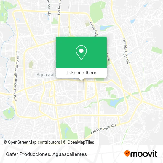 Gafer Producciones map