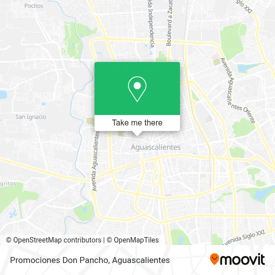 Promociones Don Pancho map