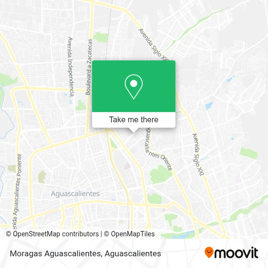 Moragas Aguascalientes map