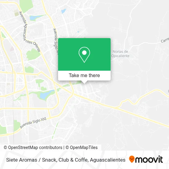 Siete Aromas / Snack, Club & Coffe map