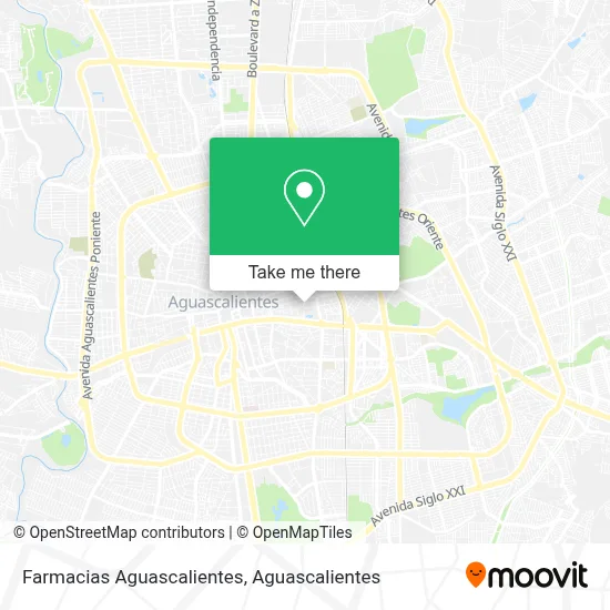 Farmacias Aguascalientes map