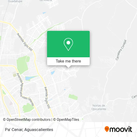 Pa' Cenar map