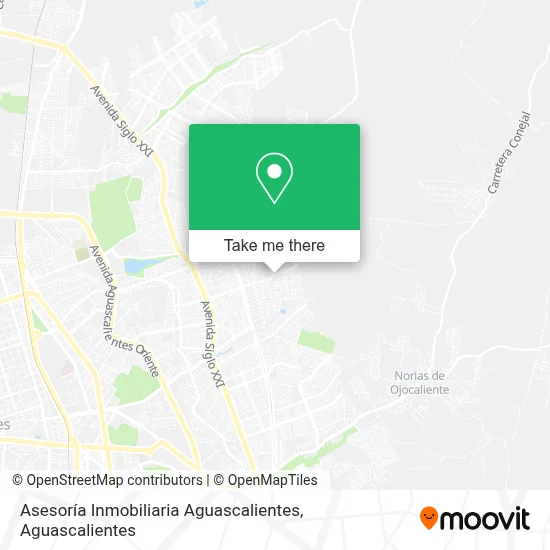 Asesoría Inmobiliaria Aguascalientes map