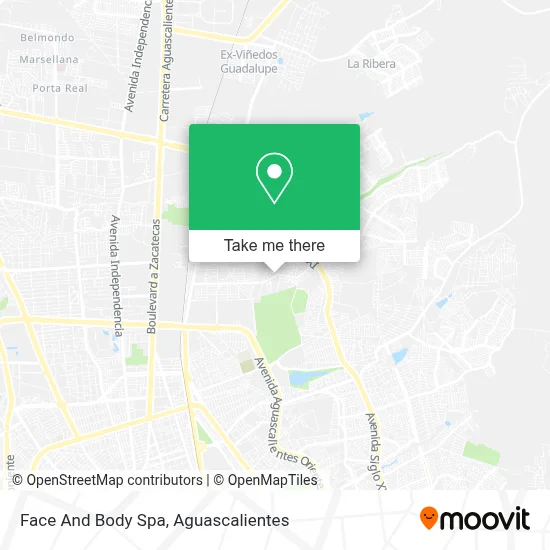 Face And Body Spa map