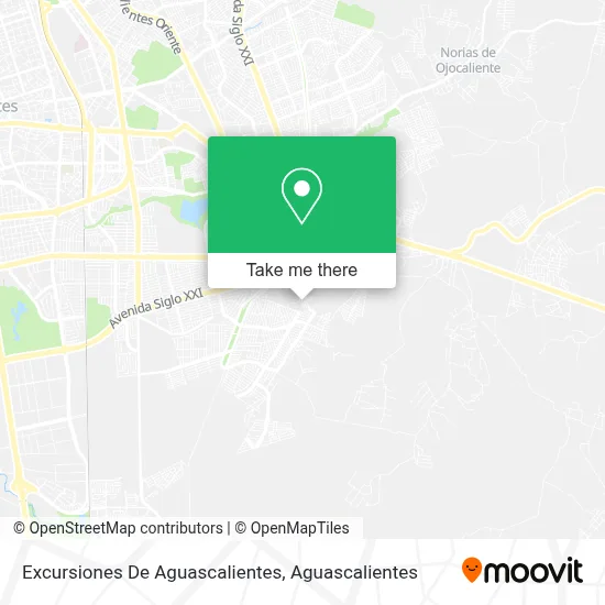 Excursiones De Aguascalientes map