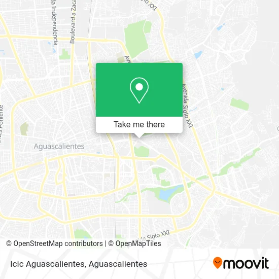 Icic Aguascalientes map