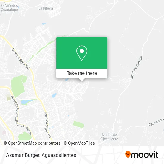 Azamar Burger map