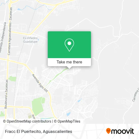 Fracc El Puertecito map
