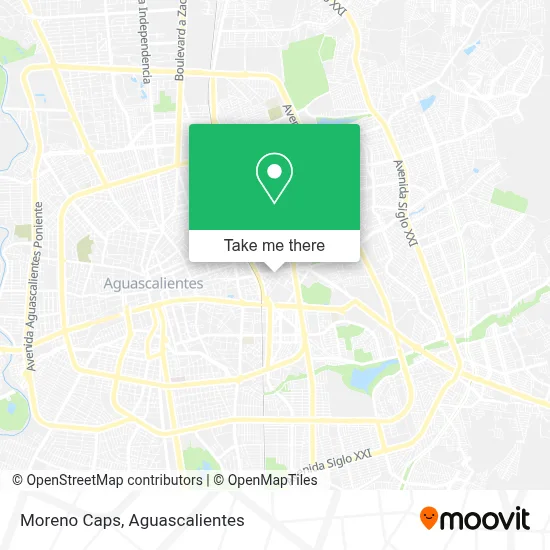 Moreno Caps map